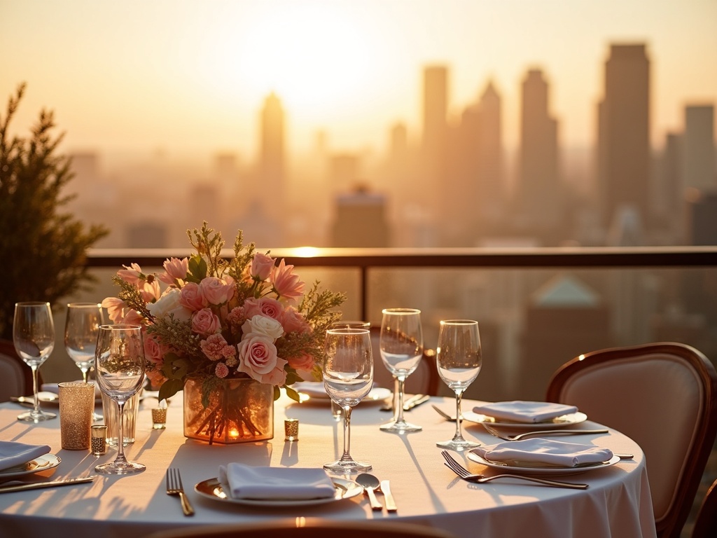 Stuttgarter Hochzeit auf einer Dachterrasse mit Stadtblick